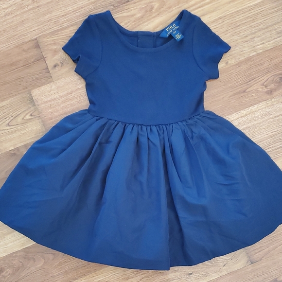 Polo Ralph Lauren Other - Polo by Ralph Lauren Navy Short-Sleeve Fit-and-Flare Dress